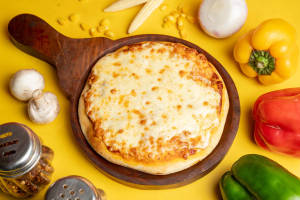 7"" Regular Plain Cheese Pizza + Choice of Raw Beverage                  