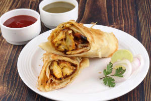 Special Chicken Tikka Roll with Cheese