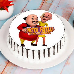 Motu Patlu Theme Cake