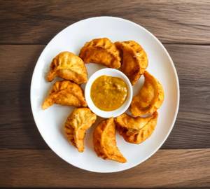 Chicken cheese momos fried