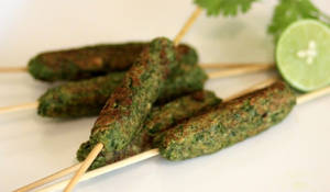 Hariyali Seekh Kebab