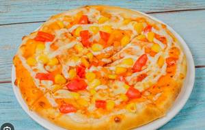 Corn and Tomato Pizza