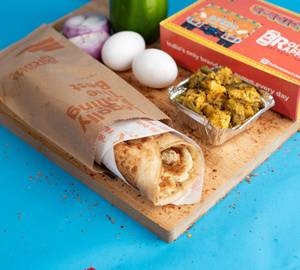Double Egg Double Paneer Roll