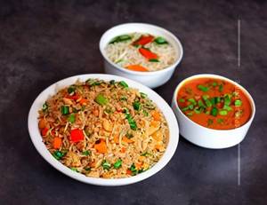 Veg Triple Schzewan Fried Rice