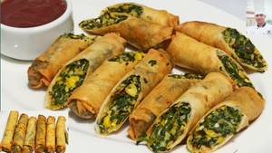Spinach Corn Cheese Roll