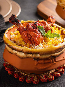 Biryani With Chicken Tangdi