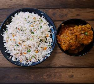 Mutton Curry (2 pc) With Fried Rice