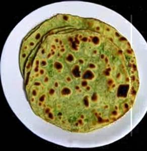 Butter Palak Paratha