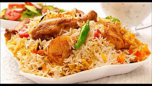 Half Chicken Biryani With Water Bottle
