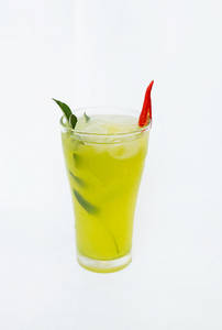 Raw Mango, Curry Leaf & Chilli Mojito
