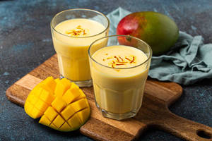 Rabdi lassi with ice cream