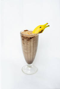 Chocolate, Banana And Almond Smoothie