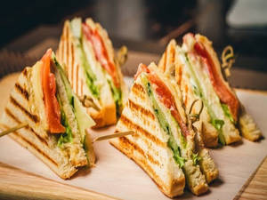 Veg Grilled Club Sandwich
