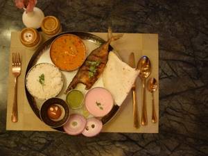 Bangda Thali With Bhakri