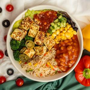 Peri Peri Paneer Burrito Bowl