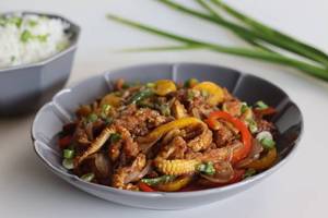 Baby corn chilli dry