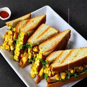 Corn Capsicum Sandwich