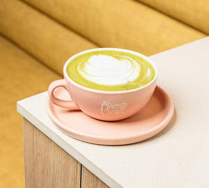 Hot Vanilla Matcha Latte