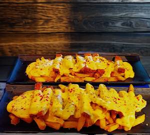 Chicken cheese loaded fries