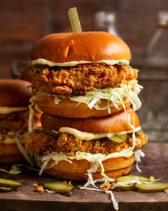 Fried chicken burger