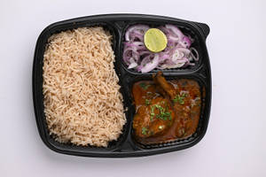 Chapati/rice Chicken Kosha Combo