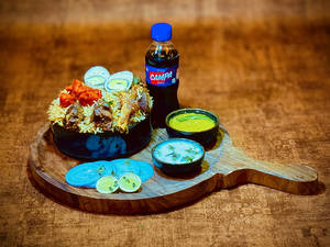 Mini Mutton Spl Zafrani Biryani + Cool Drinkk