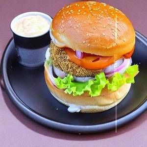 Double Cheesy Fish Burger