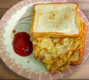 Double Egg Bread Omelet