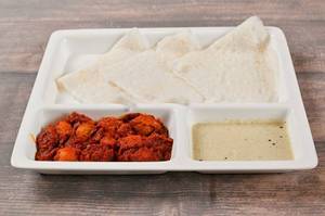 Neer Dosa with Soya Ghee Roast