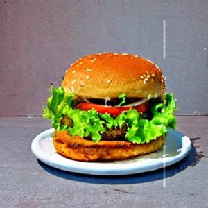 Sweet & Chili Mutton Burger  (Big Patty)