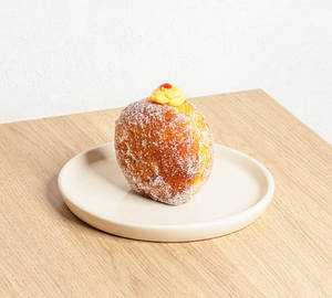 Custard And Jam Doughnut