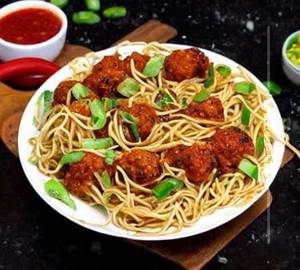 Veg Manchurian Noodles