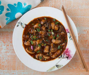 Chilli Garlic Mushroom Gravy (serves 1)