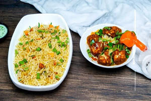 Veg Manchurian Fried Rice Bowl