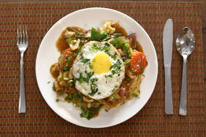 Chicken Pan Fried Noodles