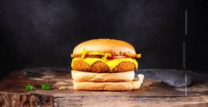 Schezwan Aloo Tikki Burger