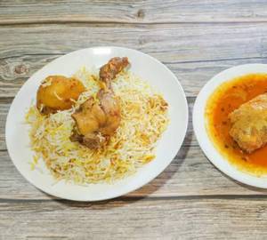 Chicken Biryani & Chicken Chap(1pc) 