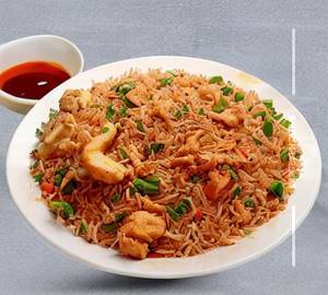 Egg & Chicken Schezwan Fried Rice