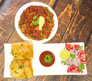 Non Spicy Khada Pav Bhaji