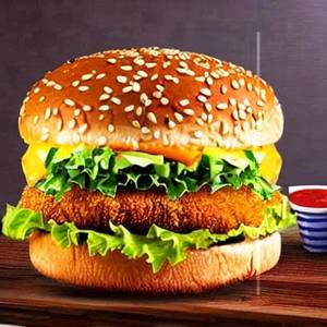 Paneer Tikki Supreme Burger