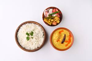 Kadhi Rice ( 4 pieces pakoda)