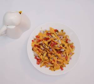 Three cheese loaded fries