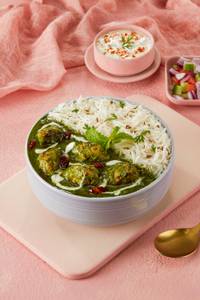 Palak Chicken Rice Bowl