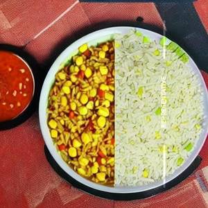 Sweet corn Schezwan Fried Rice 