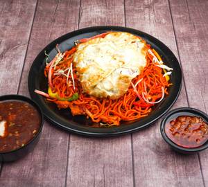 Chicken triple noodles