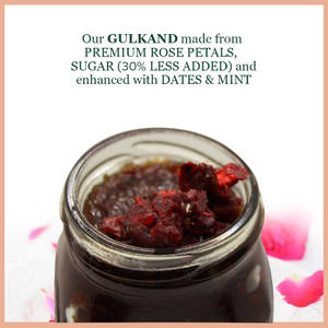 Premium Rose Gulkand Infused with Dates and Mint