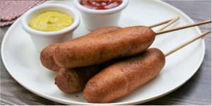 Chicken Sausage & Cheese Corn Dog