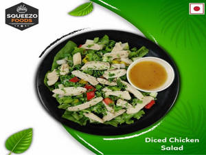 Diced Chicken Salad With Llime Olive Dressing
