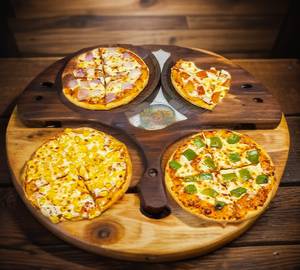 Four Pizza's Veg Single Topping