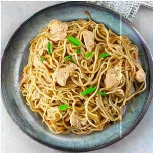 Butter Garlic Chicken Flat Noodles